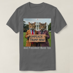 Impeach Trump Now Cats in Suits T-Shirt