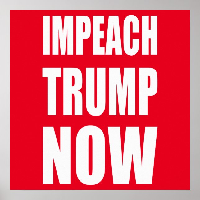 Impeach Trump Now Poster (Front)