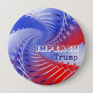 Impeach Trump Patriotic Anti-Trump Round Button