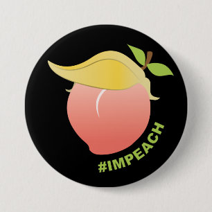 Impeach Trump Peach 7.5 Cm Round Badge