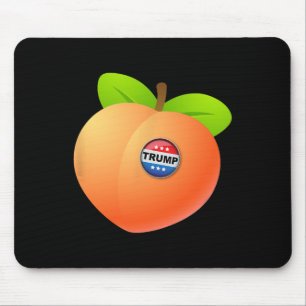 Impeach Trump - Peach With Trump Button Anti Trump Mouse Mat