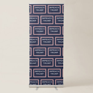 Impeach Trump Step and Repeat Selfie Backdrop Retractable Banner