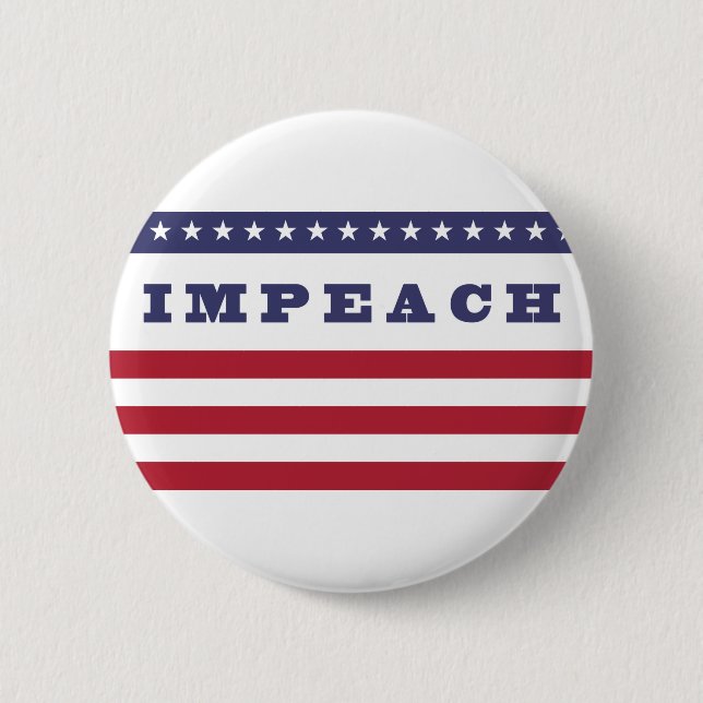 Impeachment Flag 6 Cm Round Badge (Front)