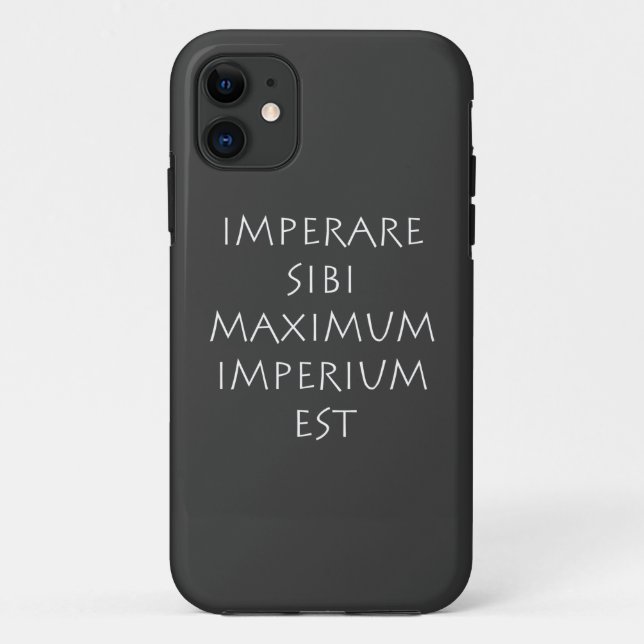 Imperare sibi maximum imperium est Case-Mate iPhone case (Back)
