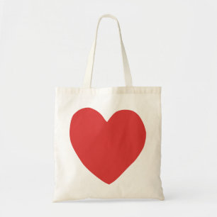 imperfect heart (red) tote bag
