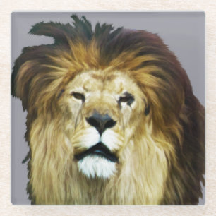 Imperfect King Glass Coaster