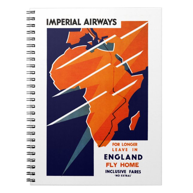 Imperial Airways Africa Notebook (Front)