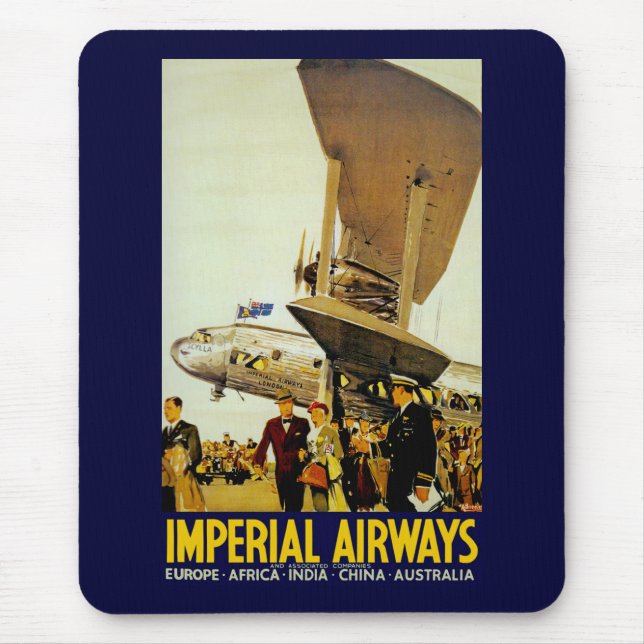 Imperial Airways Arrival Mouse Mat (Front)