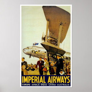 Imperial Airways Arrival Poster
