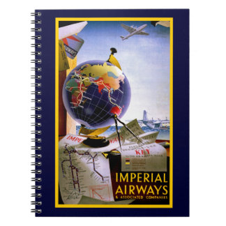 Imperial Airways Globe Notebook