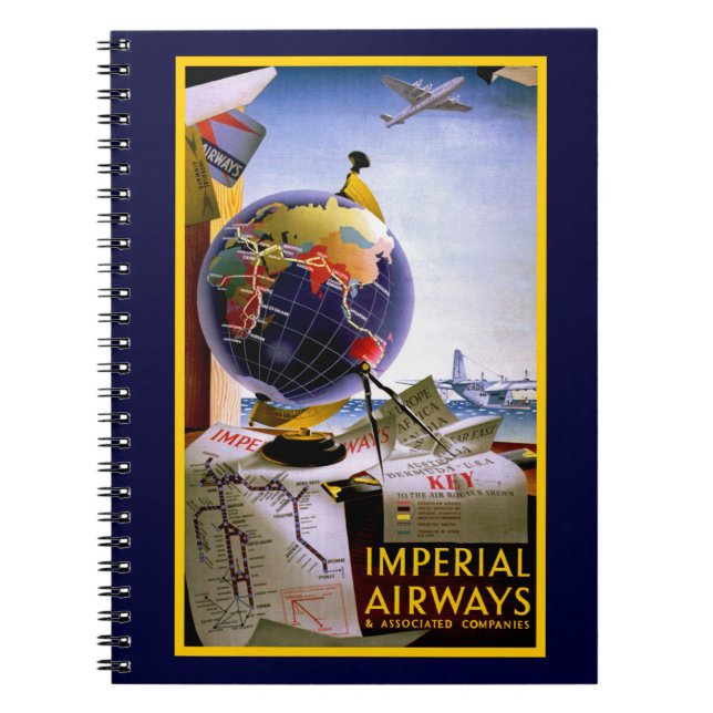 Imperial Airways Globe Notebook (Front)