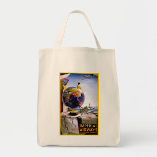 Imperial Airways Globe Tote Bag
