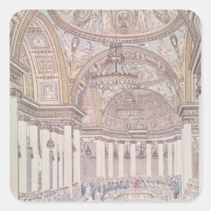 Imperial Banquet in the Grand Salon Square Sticker