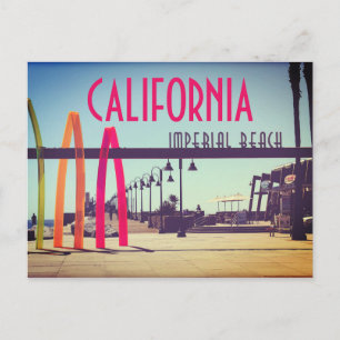 Imperial Beach, California Portwood Pier Plaza Postcard