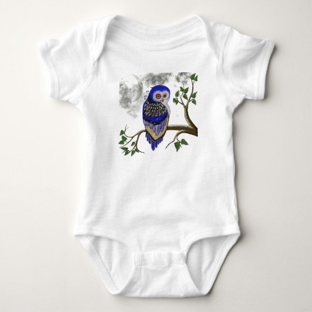 Imperial blue baby bodysuit (Front)