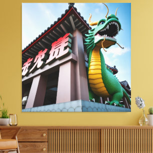 Imperial Chinese Dragon Canvas Print
