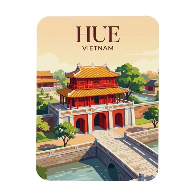 Imperial City, Hue Vietnam Magnet (Vertical)