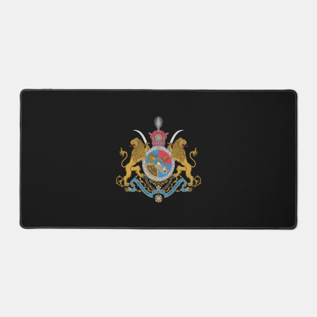 Imperial Coat of Arms of Iran (1925-1979) Desk Mat (Front)