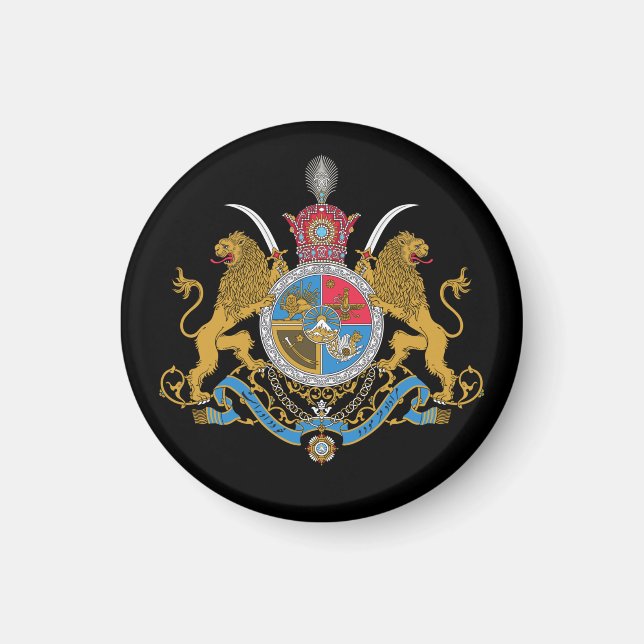 Imperial Coat of Arms of Iran (1925-1979) Magnet (Front)