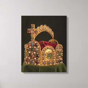 Imperial Crown made for the coronation of Otto Canvas Print