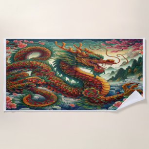 Imperial Dragon Beach Towel