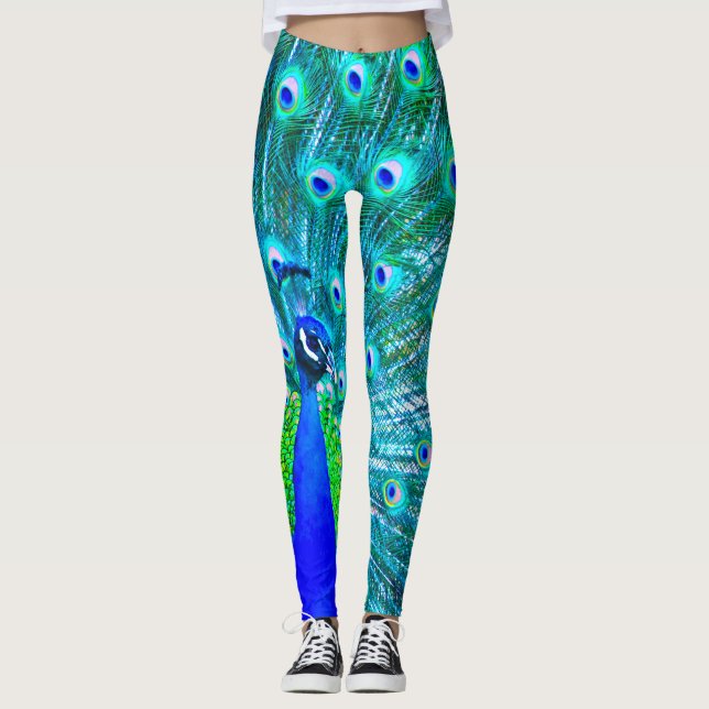 Imperial Empress Peacock Leggings (Front)