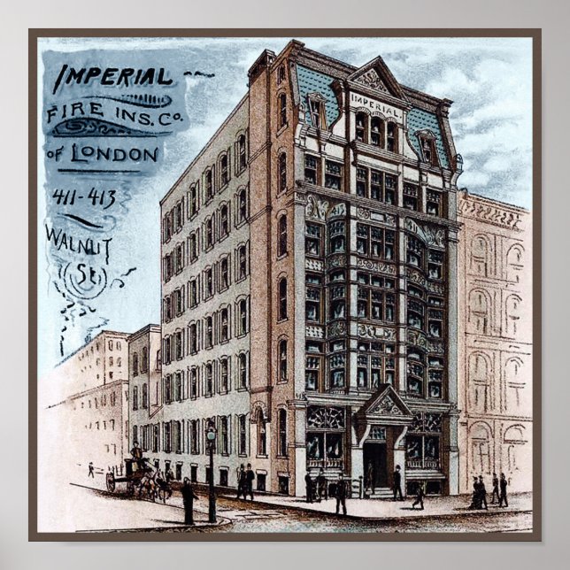Imperial Fire INS Co of London - Philadelphia Poster (Front)