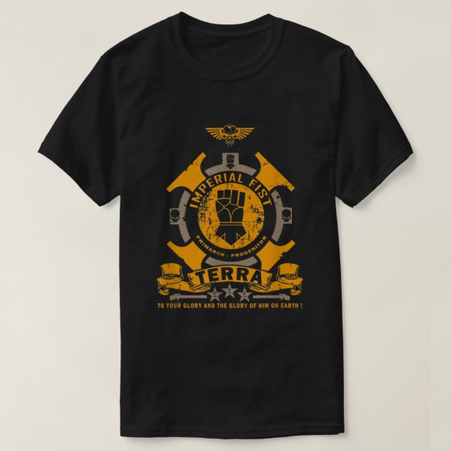 Imperial Fist Terra  T-Shirt (Design Front)