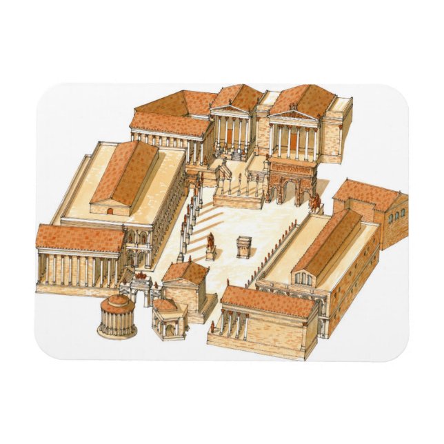 Imperial Forum. Rome. Aerial view Magnet (Horizontal)