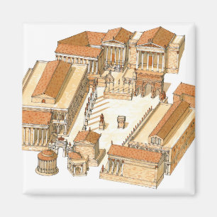Imperial Forum. Rome. Aerial view Magnet