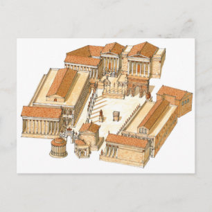 Imperial Forum. Rome. Aerial view Postcard