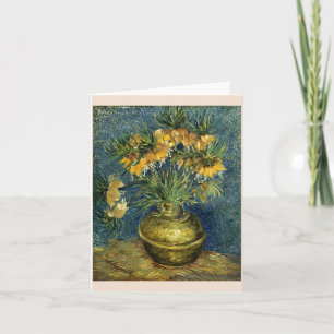 Imperial Fritillaries in a Copper Vase, Van Gogh  Card