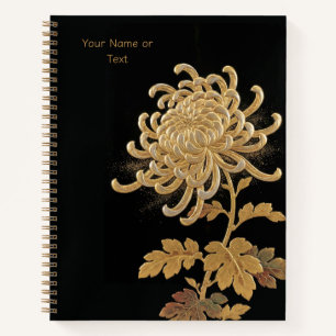 Imperial Gold: The Maki-e Style Chrysanthemum Notebook