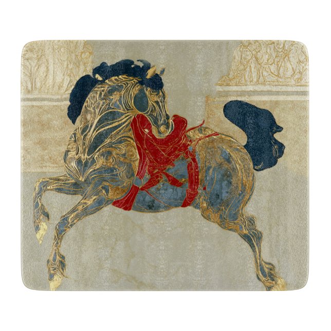 Imperial Golden Horse Cutting Board (Front)