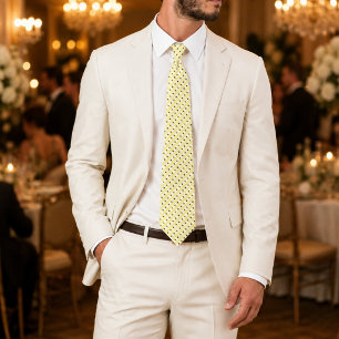 Imperial Halo Luxury Ivory & Gold Designer Tie