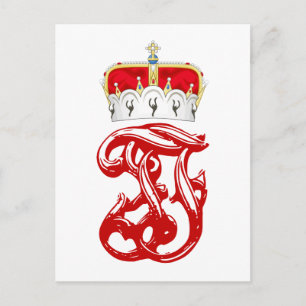 Imperial Monogram of Arch Duke Franz Ferdinand Postcard