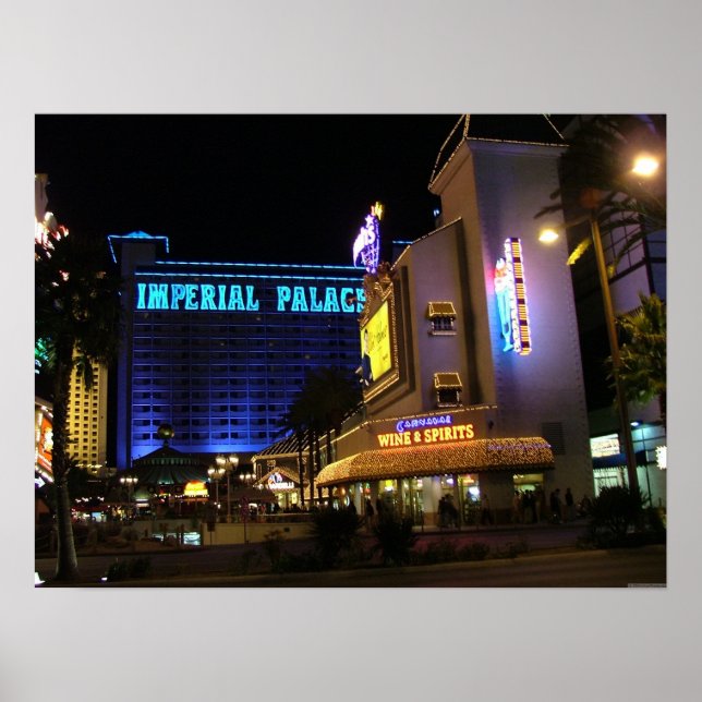 Imperial Palace & Harrahs Las Vegas Poster Print (Front)