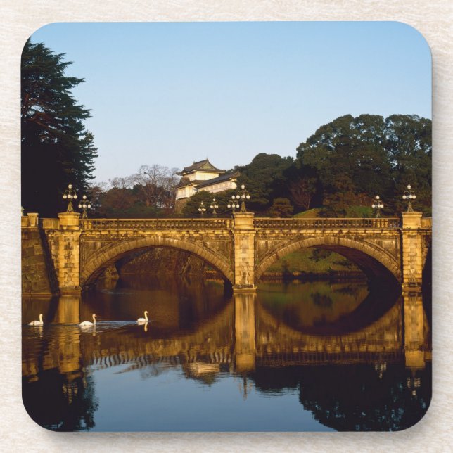 Imperial Palace, Nijubashi Bridge, Tokyo, Japan Coaster (Front)