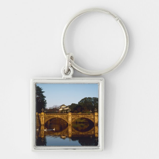 Imperial Palace, Nijubashi Bridge, Tokyo, Japan Key Ring (Front)