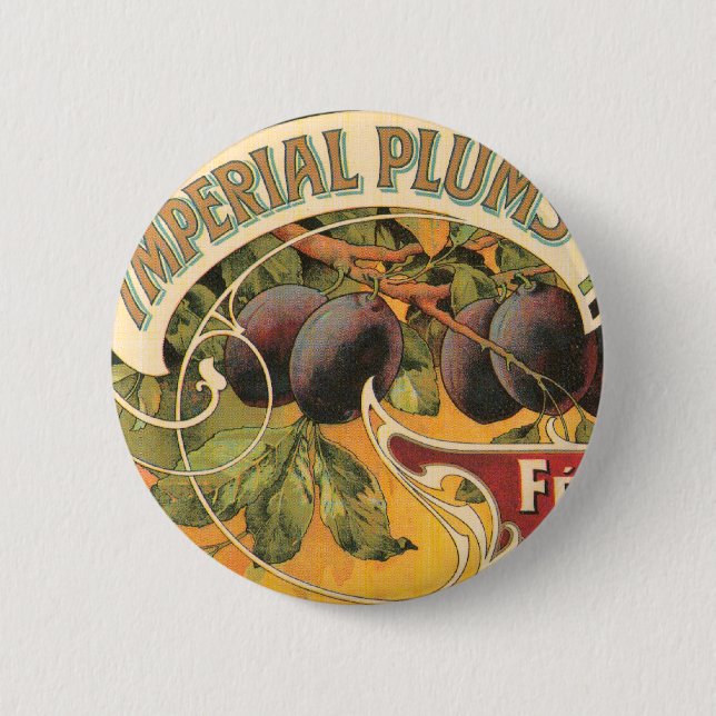 Imperial Plums 6 Cm Round Badge (Front)