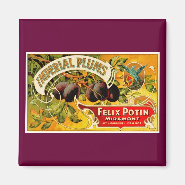 Imperial Plums Magnet (Front)