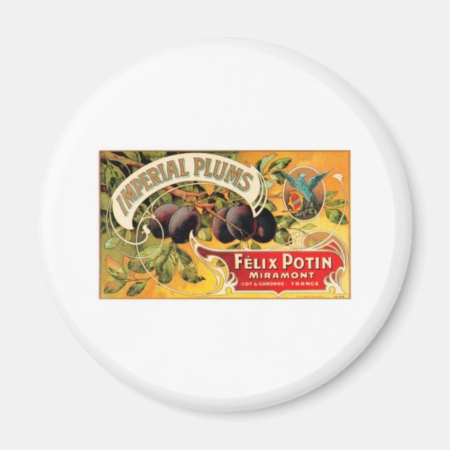 Imperial Plums Magnet (Front)