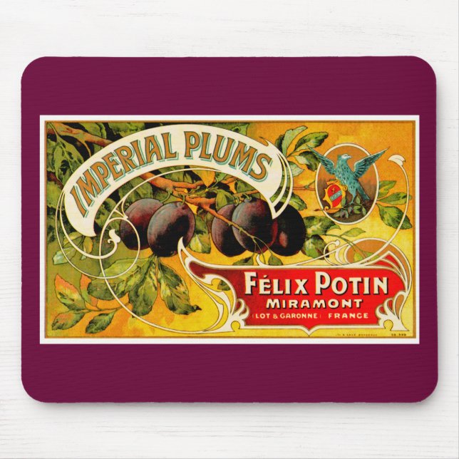 Imperial Plums Mouse Mat (Front)