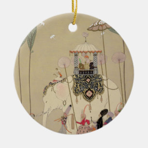 Imperial Procession (colour litho) Ceramic Tree Decoration