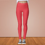 Imperial Red Solid Colour Leggings<br><div class="desc">Imperial Red Solid Colour</div>