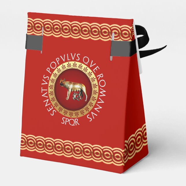Imperial Rome Favour Box (Back Side)