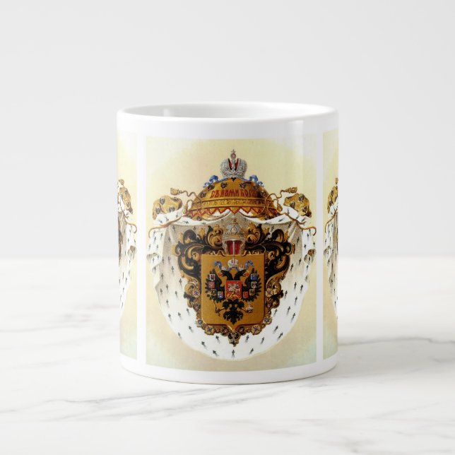 Imperial Russia lesser coat of arms  Large Coffee Mug (Front)
