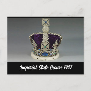 Imperial State Crown 1937 Postcard