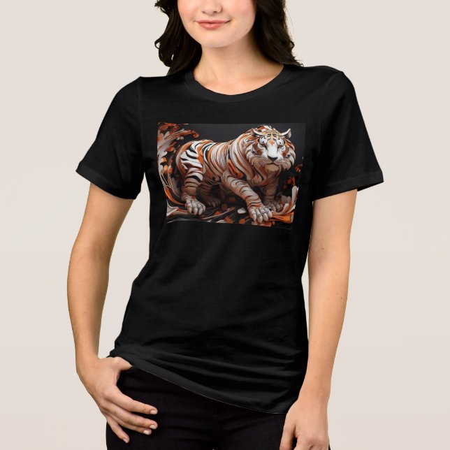 Imperial Tiger  Tri-Blend Shirt (Front)