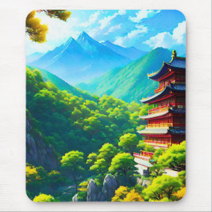 Imperial Tranquillity: Nature's Embrace Mouse Mat